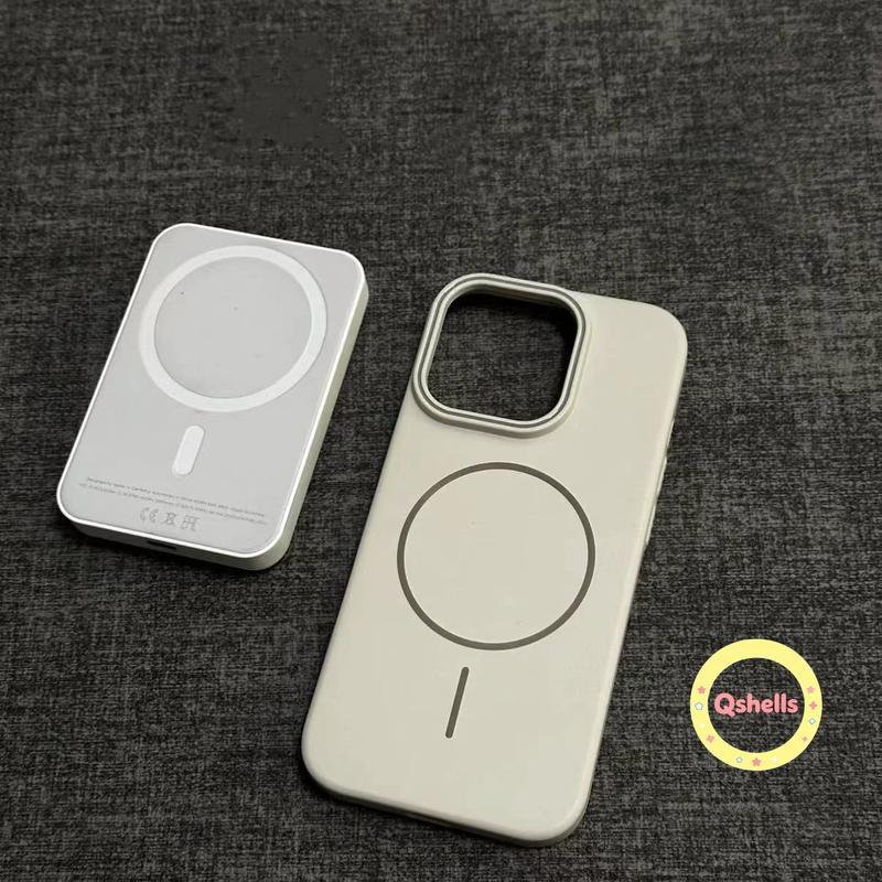 Ốp Lưng Cho IPhone 16 15 13 17 12 14 11 Pro Max 15 Plus 16 Plus 14 Plus Air Vỏ Mềm Chống Rơi Từ Tính Bằng Silicon Lỏng Màu Trơn Đơn Giản