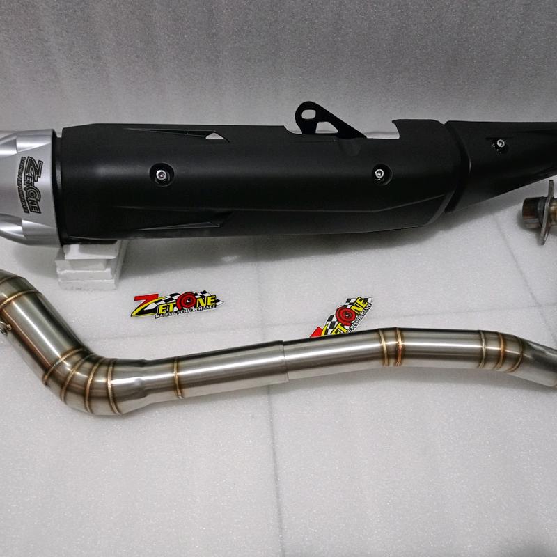 Knalpot Standar Racing Copy MX King Fulset Pipa 32 35 38 50 Motor Stainless Las Robotik - Motorcycle 1