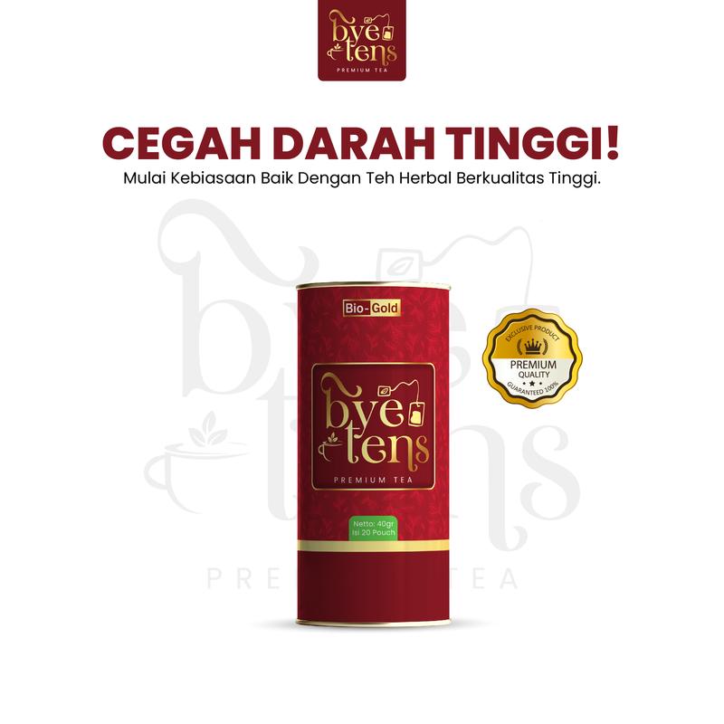 Product Introduction of Bye Tens - Bundling 2 Kaleng Minuman Teh Herbal Rempah Tradisional Teh Hijau, Mengkudu, Seledri untuk Darah Tinggi 0