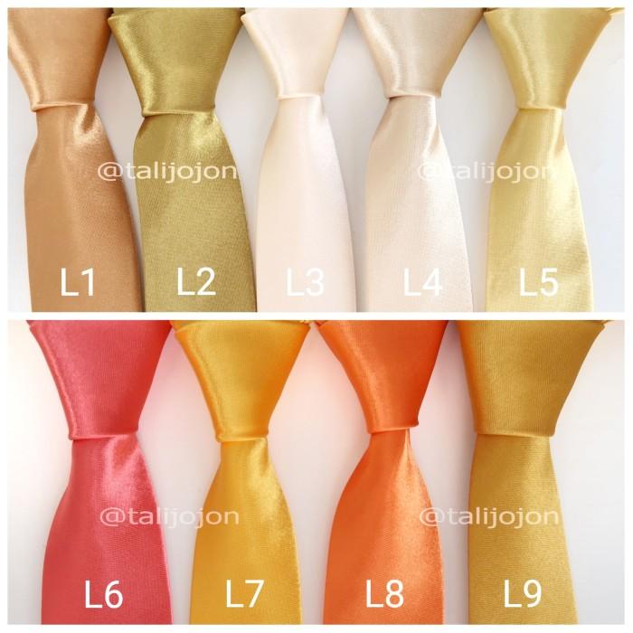 U㊛A4 DASI INSTAN PRIA DASI SLIM POLOS GOLD DASI BIRU DASI UNGU M✪VQ 2