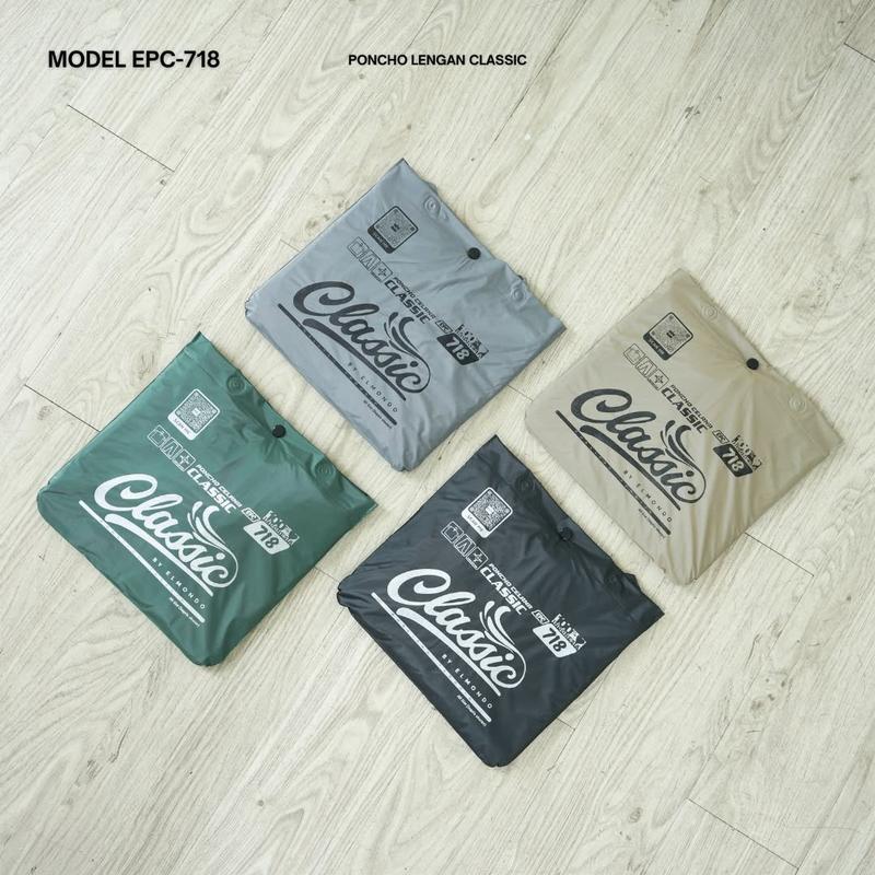 Jas Hujan Setelan Ponco Lengan Celana JUMBO BESAR Murah Elmondo Classic 718 Mirip Prima Optimus Modern 716 Waterproof 9