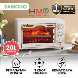 Samono Oven 20 Liter Low Watt SW EOW 20 3 Knob 250 Watt SW-EOW20