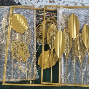 Hiasan dinding wall decor 40*60cm hiasan dinding bunga daun dan hiasan estetik inding besi sofa ruang tamu kreatif modern latar belakang dekorasi ruangan