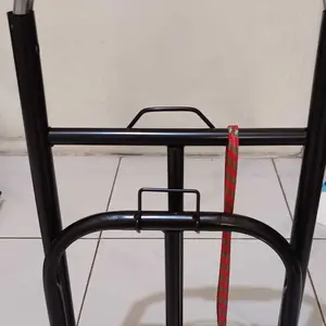 Troli Lipat Bawa Air Galon Troley Besi Kardus Dorong Roda Portable Serbaguna Kuat Free Tali