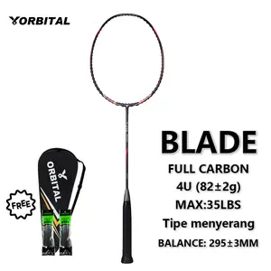 ORBITAL BLADE RAKET BADMINTON FULL CARBON MAX:35LBS 4U (82±2g) Tipe Menyerang Balance 295±3MM