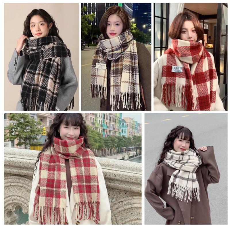  Khăn Len Khăn Quàng Cổ Dày Bản To Ấm Áp Cho Nam Và Nữ Phong Cách Hàn Quốc Oahu Studio K103 