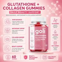 Gambar Goli Nutrition Glutathione + Collagen Gummies Mendukung Perawatan Kulit Sehari-hari Formula Praktis 2-in-1 Isi 60 Gummy dari Goli Health Store Kab. Tangerang 2 Tokopedia