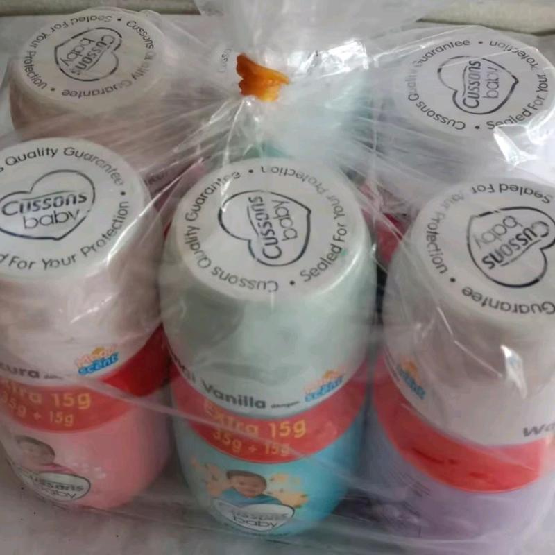 Cussons Bedak Bayi 35g+15g - Paket Isi 6 Pcs - Powder, Wajah Kulit Ruam Sensitif 6