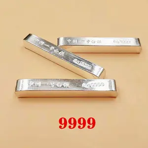 1pcs real pure silver bar10g 20g 30g 50g silver ingot bar with p silver bullion