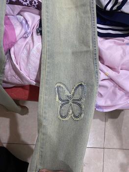 Product Review of Quần Jean Loe Thêu Hình Bướm Màu Sáng Hot 2024 (CHẤT JEAN MỀM) from ** 1