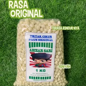 Camilan Tiktak / Pilus Kencur 1kg Rasa Kencurnya yang Renyah Camilan Snack Asin makanan ringan snack jajanan