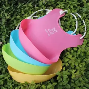 Bib bayi Silicon Slabber Bayi bahan Karet Premium Tatakan Makan Anak Silikon Import Celemek Anak bahan Karet
