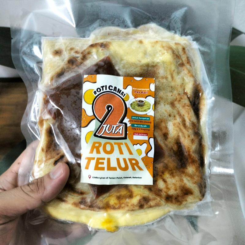 Roti Canai Segera Dua JUTA ( Roti Telur) - Makanan Ringan - Frozen ...