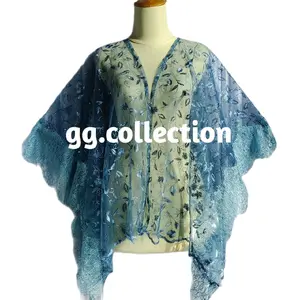 CARDIGAN OUTER BRUKAT MIX RENDA Atasan Motif