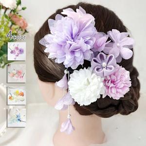 髪飾り ヘアアクセサリー 和装 着物 浴衣 プリザーブドフラワー 花飾り つまみ細工 祭り 花火大会 成人式 結婚式 卒業式 七五三 ウエディング 謝恩会 かわいい 髪留め