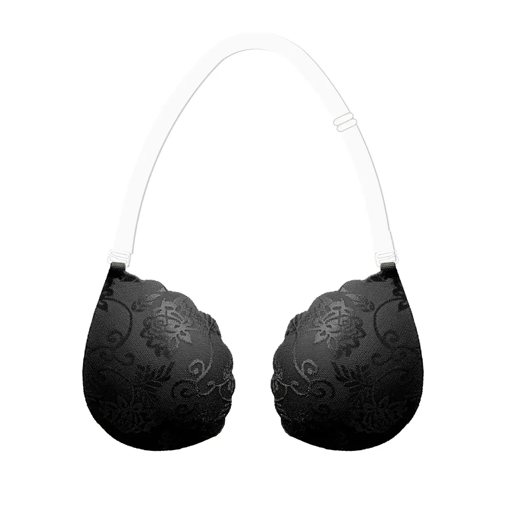 Front Buckle Lifting Nipple Covers, Strapless Push Up Invisible Adhesive Halter Bra, Women's Lingerie & Underwear Accessories Lace breast patch for women's wedding dress gathering invisible strapless underwear breast patch