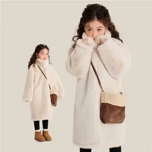 Mantel Bulu Panjang Anak Perempuan   mantel bulu anak, mantel bulu panjang anak perempuan, mantel musim dingin anak, pakaian anak perempuan, mantel bulu imitasi, mantel hangat anak, fashion anak perempuan, outerwear anak perempuan, gaya korea