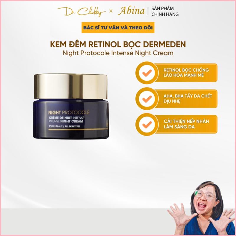 Kem dưỡng da ban đêm DermEden Night Protocole Night Cream 50ml retinol bọc - Dr Chubby Cosmetics