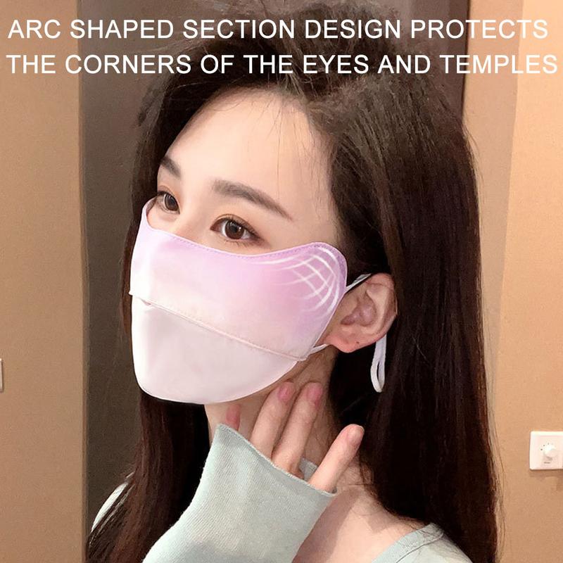 Product Introduction of NOFOXO Summer Adjustable Anti-UV Mask Ear Straps Dustproof Anti Fogging UPF50+ Sun Protection Facemask Breathable Ice Silk Women 27