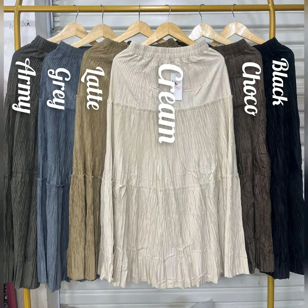 Rok Suede Panjang Bahan Premium