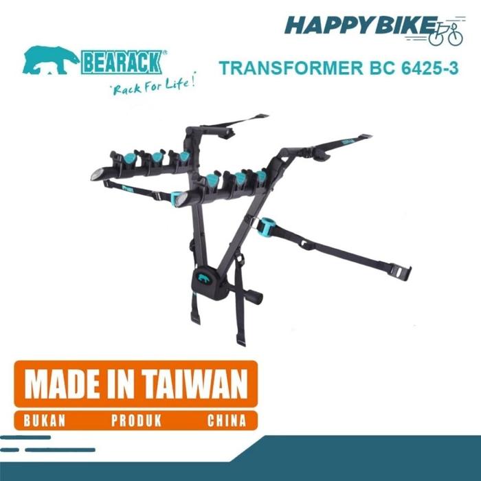 Gambar BEARACK Bike Carrier TRANSFORMER E Rak Gantung 3 Sepeda Bagasi Mobil dari Happy Bike Kota Administrasi Jakarta Selatan Tokopedia