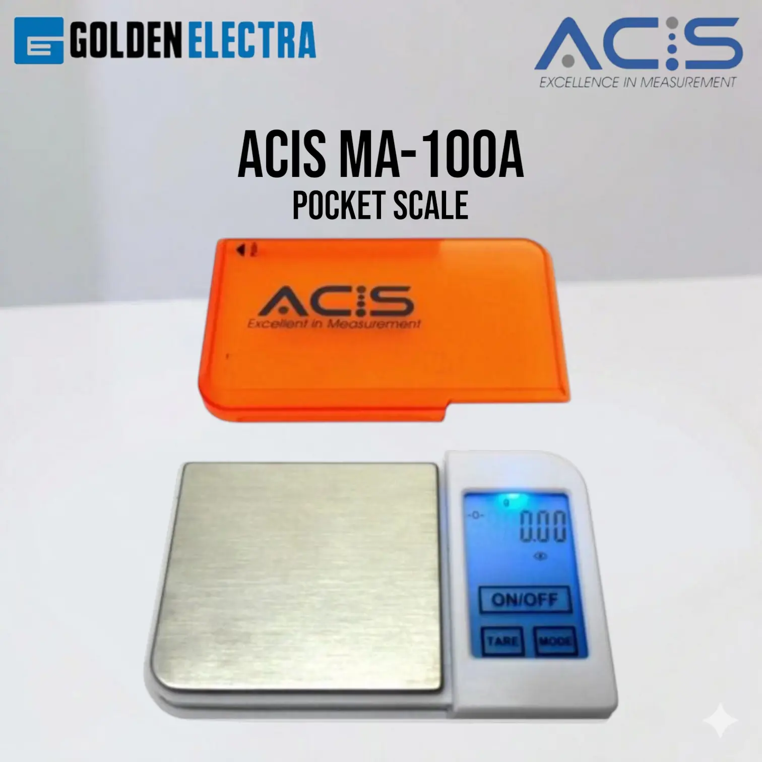 Timbangan Digital Mini ACIS MA-100A Pocket Scale, Timbangan Digital Mini Emas Batu akik, Timbangan saku, timbangan kecil acis ma 100 gram