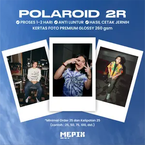 Cetak Foto Ala Polaroid Kertas Premium Glossy 260 gsm 1 hari jadi