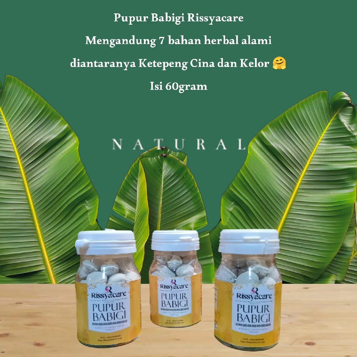 Pupur Babigi Rissyacare/ Bedak Dingin asal Kalimantan