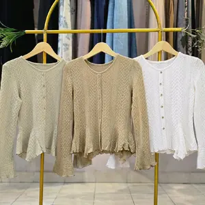 Blouse Rajut import Atasan Wanita Tersedia 3 warna