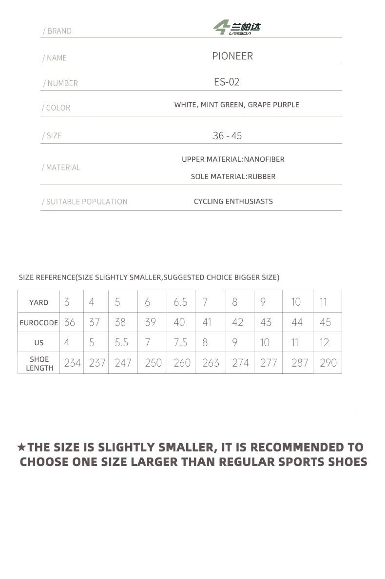 Product Introduction of LAMEDA Cycling Shoes Lockless Men Women MTB Road Bike Non Locking Shoes Deodorizing Antibacterial Breathable Bicycle Shoes 25