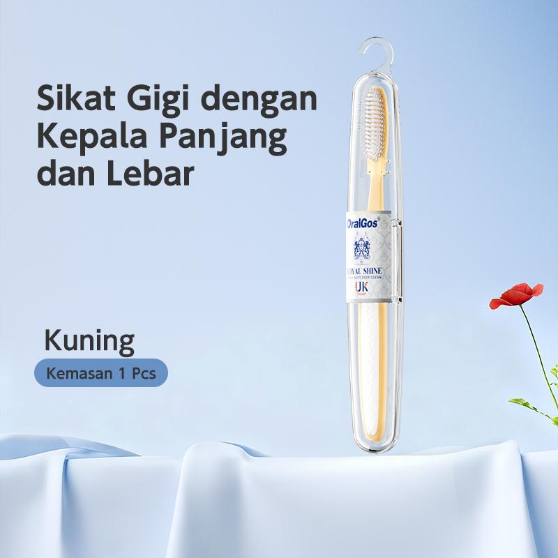 Sikat Gigi Dengan Kepala Panjang dan Lebar Ideal untuk Bepergian Pembersihan Cepat Lembut Seperti Kapas untuk Melindungi Gusi  toothbrush sikat gigi travel kit