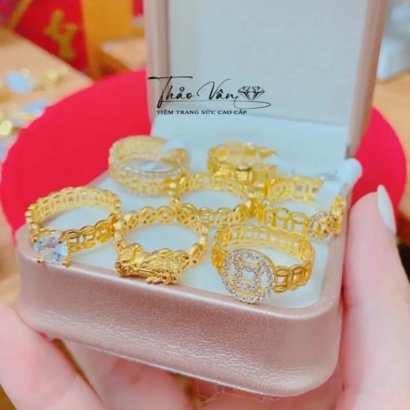 Nhẫn kim tiền Tài Lộc các mẫu- trang sức cao cấp