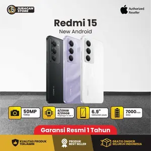 Redmi 15 Bergaransi Resmi 1 Tahun