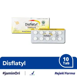 promo Disflatyl Simethicone 40 Mg 1 Strip 10 Tablet - Obat Kembung & Lambung di toko kami