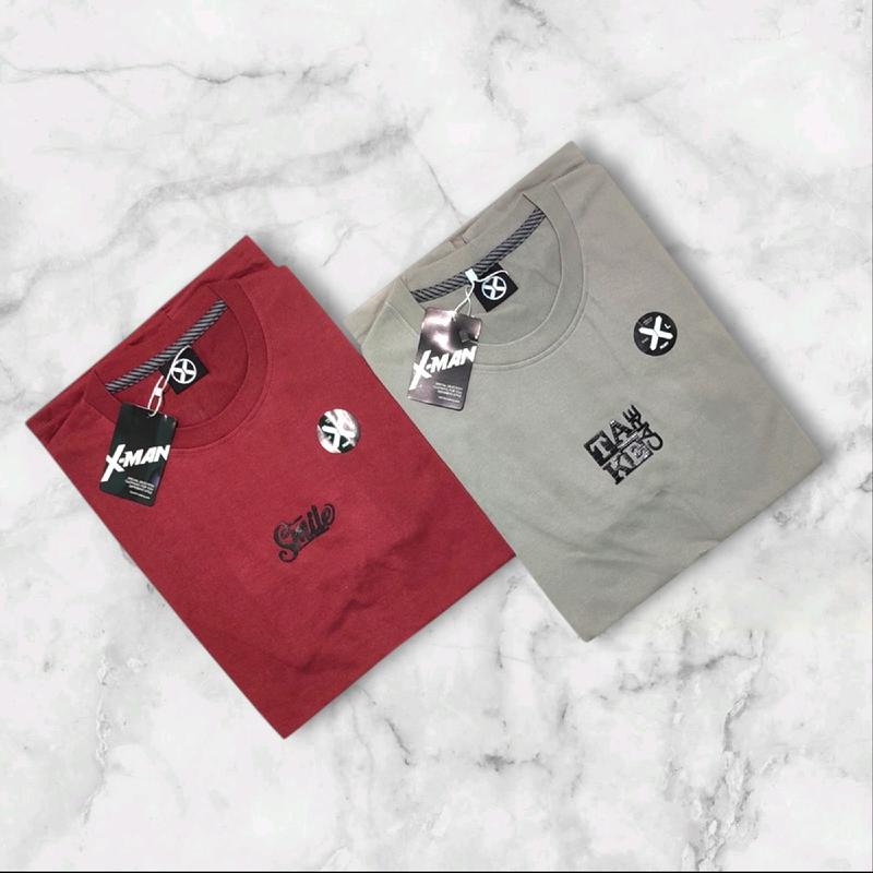 PAKET 2 PCS 50 RIBU KAOS MOTIF SIMPLE  TERMURAH SPESIAL PROMO SIZE M,L, XL, XXL, XXXL SEMI KATUN PREMIUM PRIA WANITA DEWASA KAOD DISTRO Oblong Baju Pendek Unisex Atasan 3