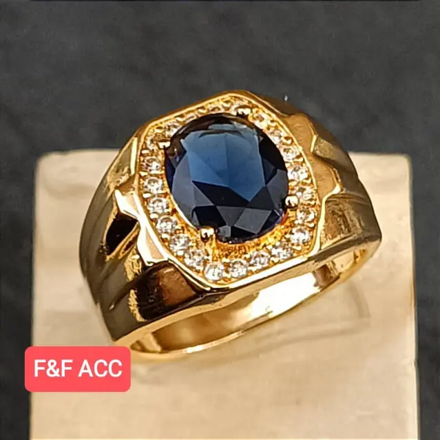 CINCIN PRIA MODEL BATU TERLARIS KODE XM02 Aksesoris Putih