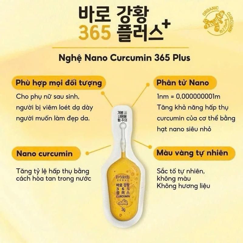 Nghệ Curcumin 365 Plus- Tinh Chất Ngệ Cao Cấp Hàn Quốc-32 Tép/ Hộp( ) TỐ UYÊN