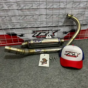 KNALPOT ORIGINAL TRX T2 BULAT JENONG FULL SET STAINLES 304 CB GL MP TIGER