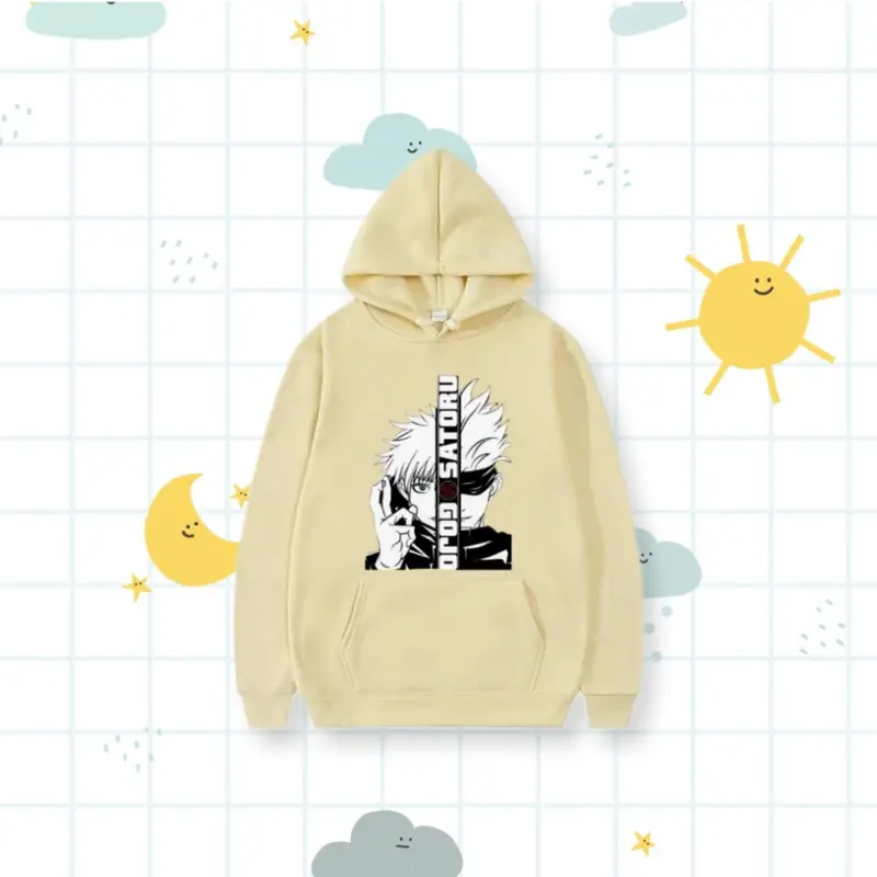 Rag Clothes Sweater Anak Laki Laki Gojo Satoru Bahan Fleece 5-15 Tahun 1