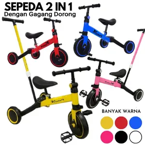 Sepeda Anak Tiga Roda Lipat 2 In 1 Bayi Kecil Keseimbangan 1 2 3 Tahun