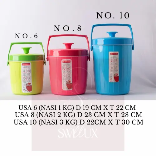 Maspion Termos Es / Termos Nasi / Rice buceket / Ice Bucket USA Nomor 6 , 8 , dan 10 0