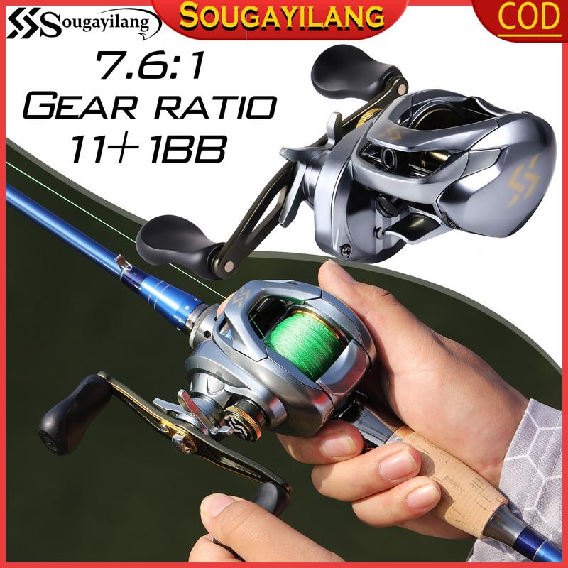 Máy Câu Ngang, Sougayilang, Mạnh Mẽ Và Mượt Mà, 11 + 1BB, Cuộn Chỉ Nhôm Tốc Độ Cao, Thích Hợp Để Câu Cá,