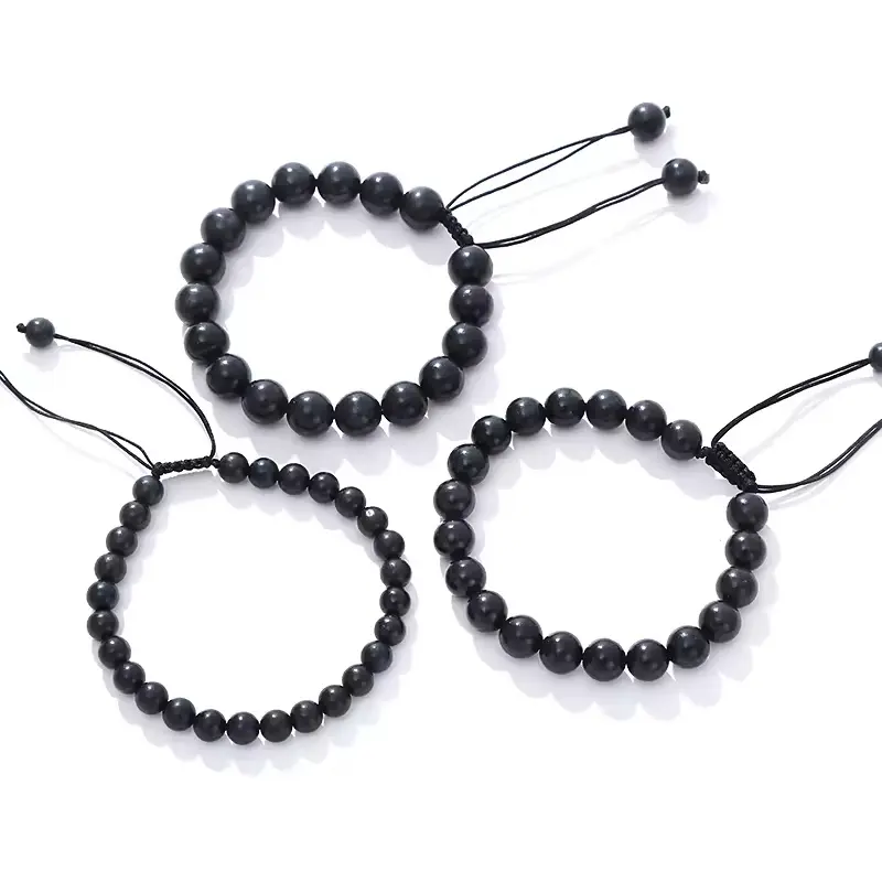 Gelang Pria Batu Hitam Gelang Tangan Pria Wanita BAYAR DI TEMPAT 4