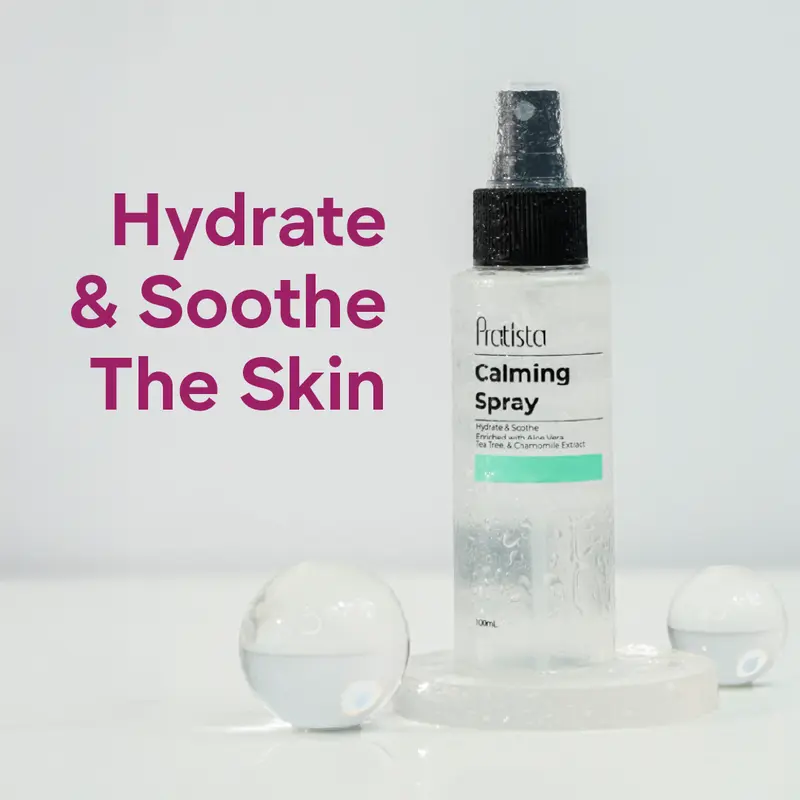 [Promo Hemat Bundling isi 2] Pratista Calming Spray Membantu Menenangkan Kulit Merawat Kulit Beruntusan dan Jerawat Menghidrasi Kulit Wajah 100ml 2