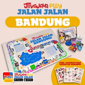 Monopoli versi Bandung Fullset, Javajava Play Jalan Jalan, Board Game Lokal, Main dengan Aplikasi dengan fitur NFC