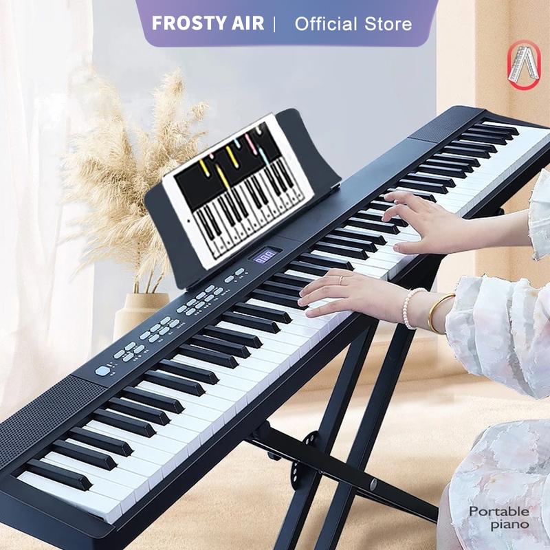 Đàn Piano Điện Gấp Gọn 2025 - 88 Phím Nặng Cảm Lực - Kết Nối Bluetooth + Chân Đàn