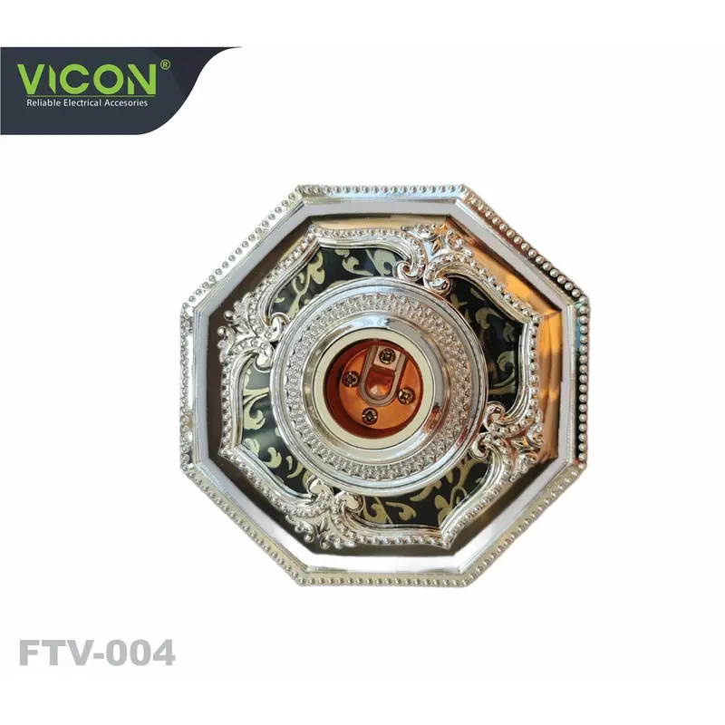 Fitting Lampu Plafon Hias PVC E27 15cm - Modern Motif tempat  lampu 5