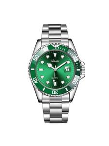 Reloj de cuarzo para hombre, resistente al agua con visualización luminosa de la fecha, reloj de lujo de acero inoxidable, opción perfecta de regalo de cumpleaños, diseño de moda duradero
