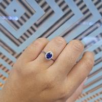Gambar Cincin berlian Blue Sapphire VLR618786 Victoria Jewellery dari Victoria Jewellery Online Kota Administrasi Jakarta Selatan 3 Tokopedia