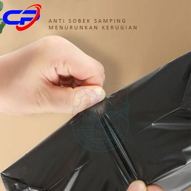 Plastik Polymailer Olshop / Plastik Packing Hitam  EKONOMIS D 30x50cm Isi 100pcs Lem Kuat Anti Plong grosir Termurah 6